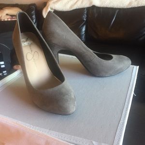 Grey Jessica Simpson heels